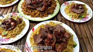 Pansit guisado ng Batangas with homemade kikiam  Basabasa at tustado  lutong probinsya [upl. by Nahtal743]