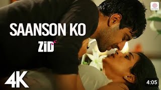 Saanson Ko  4K Music Video  ZiD  Mannara Karanvir  Arijit Singh  Sharib Toshi  Romantic Hits [upl. by Yrakcaz]