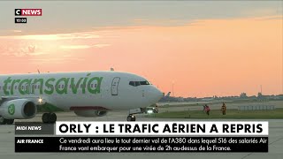 Orly  un premier avion décolle près de 3 mois après larrêt forcé de laéroport [upl. by Hocker]