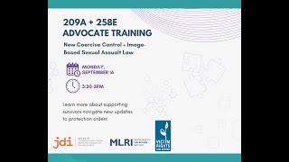 New 209A  258E Updates Advocate Orientation [upl. by Anella]