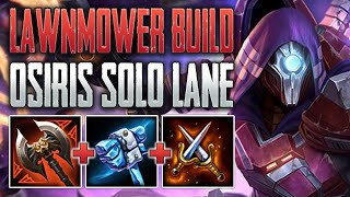 THE LAWNMOWER BUILD IS BACK Osiris Solo Gameplay SMITE Ranked Conquest [upl. by Alrzc]