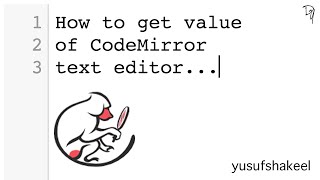 How to get value of CodeMirror text editor  step by step guide  CodeMirror 02 [upl. by Brottman]