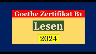 Goethe Zertifikat B1 Lesen Modelltest mit Antworten am Ende  Vid  219 [upl. by Naicad]