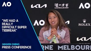 Qinwen Zheng Press Conference  Australian Open 2024 Third Round [upl. by Audrey]