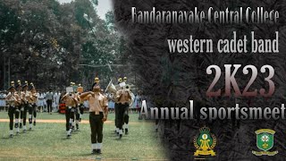 Western Cadet Band Full Display annual sport meet 2023 Bandaranayake Central Collage Veyangoda [upl. by Dehsar]