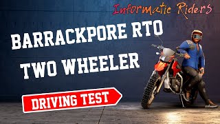 Two Wheeler Driving Test Barrackpore RTO [upl. by Karlis]