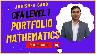 CFA Level 1 2025  QM  Portfolio Mathematics  Watch Full video [upl. by Floeter]