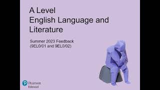 Pearson Edexcel A Level English Language and Literature Summer 2023 Feedback [upl. by Shelli]