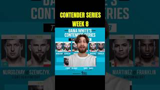 Contender Series Week 8 Picks✅sportsbetting dwcs ufc mma ufcpredictions ufcbets ufcpicks [upl. by Suinuj440]