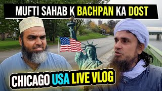 Mufti Tariq Masood  In USA Chicago Live Vlog [upl. by Compte918]