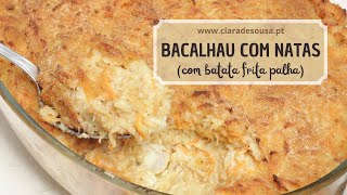 Bacalhau com Natas com batata frita palha [upl. by Fein]