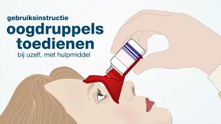 Oogdruppels bij uzelf met hulpmiddel [upl. by Ahsienaj]