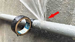 Did You Know This Trick Tips To Fix Broken Pvc Pipes Without Turning Off The Water [upl. by Aissert699]