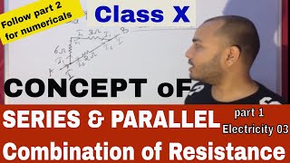 ICSECBSE CLASS 10th Series and Parallel Combination of Resistance part 1 CONCEPTS ONLY [upl. by Attenyw]