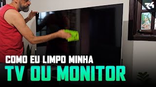 Como limpar a tela da TV ou monitor  Como eu faço isso [upl. by Anastassia829]