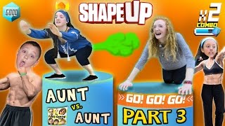 FGTEEV Aunts Work Out SHAPE UP Pt 3 Fitness Challenge Competition Family Fun [upl. by Anilev987]