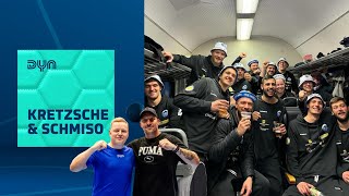 Kretzsche amp Schmiso  Heimspielkulisse wegen EisenachFans  Dyn Handball [upl. by Anaeco]