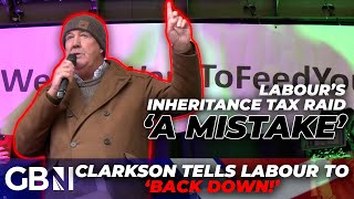 Jeremy Clarkson SCOLDS the BBC for playing mouthpiece to INFERNAL Labour in farmers rally speech [upl. by Fernand728]