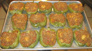 How to make New Orleans Stuffed Bell Peppers [upl. by Encrata989]