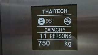 THAITECH PASSENGER ELEVATOR STANDARD 2 AT RIVERSIDE RESIDENCE amp HOTEL KRUNG THEP THAILAND [upl. by Jala]