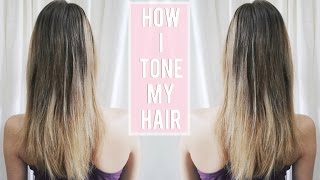 How I Tone My Balayage Hair [upl. by Favianus938]