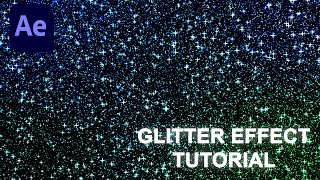 Glitter Effect Adobe After Effects Tutorial Beginner Tutorial Part 1 [upl. by Eisnyl]