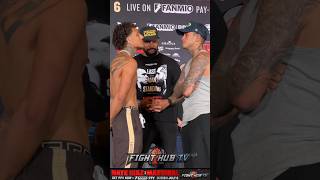 Sean Garcia INTENSE face off vs Amado Vargas at weigh in [upl. by Retluoc]