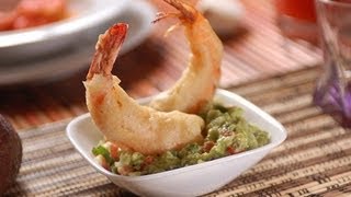 Camarones capeados  Tempura shrimp [upl. by Ryder981]