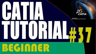 37 CATIA Beginner Tutorial Stiffener [upl. by Morrie]