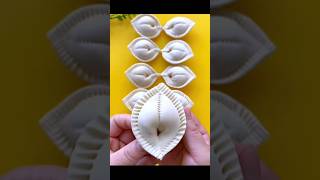 Perfect Momos design  Momos recipe  momos shape  how to shape momo  momos kaise banate hain [upl. by Wilona]