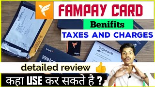 Fampay card benifits  fampay Card kha use kar sakte hai  fampay card taxes and charges fampay app [upl. by Charmane518]