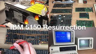 IBM 5150 resurrection Failed PSU and shorted expansion cards [upl. by Gabrielli]