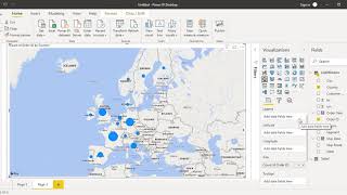 Power BI Tutorial for Beginners 6  How to Create and Use Maps in Power BI [upl. by Dallman895]