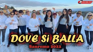 DOVE SI BALLA  Dargen DAmico  SANREMO 2022  Coreografia  Balli di gruppo Baile en linea DANCE [upl. by Kenlay]