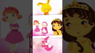 LES PETITES PRINCESSES bébé comptine comptines shorts chanson français french nurseryrhymes [upl. by Hernardo]