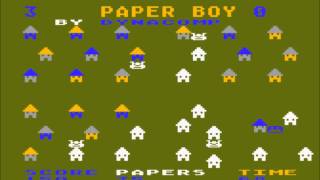 Paper Boy for the Atari 8bit family [upl. by Ennaear638]