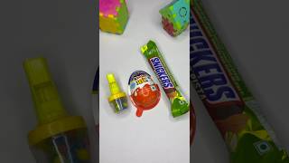 SNICKERS CHOCOLATE 🍫 WHISTLE GEMS IN KINDER JOY BOX shotrs youtubeshort [upl. by Oimetra]