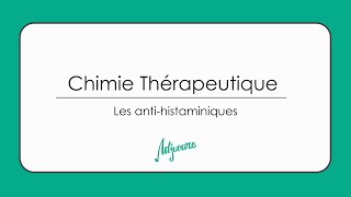 Tutorat chimie Thérapeutique les anti Histaminiques [upl. by Willock]