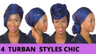 4 Tuto Foulard simple  Turban style tutorial  moussor hijab [upl. by Irrac]