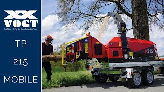 Holzhacker mit PKWFahrwerk  TP 215 MOBILE  Materialstärken bis 215 mm [upl. by Finnigan]