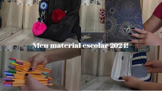 Meu material escolar 2024  Segundo ano do ensino médio🎒📒 [upl. by Bertie959]