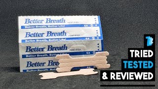 Better Breath Nasal Strips  Tested amp Reviewed [upl. by Elletsirhc]