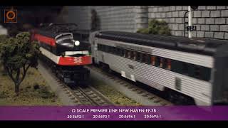 MTH O Scale Premier EF 3 New Haven Electric Locomotive [upl. by Noeht]