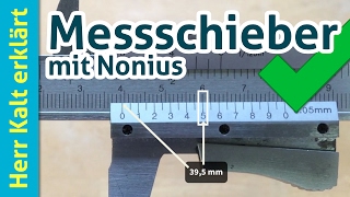 Richtig messen mit dem Messschieber mit Nonius [upl. by Krysta44]