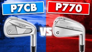 NEW TaylorMade P7CB vs 2024 TaylorMade P770 Irons [upl. by Nolaj695]