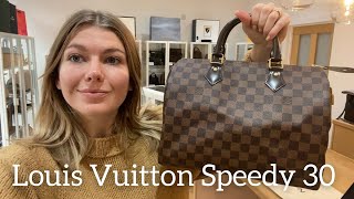 Louis Vuitton Speedy 30 Bag Review [upl. by Holcman413]