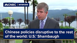 Chinese policies disruptive to the rest of the world US Shambaugh [upl. by Mullane608]