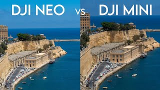 DJI NEO VS DJI MINI 4 PRO CAMERA TEST COMPARISON [upl. by Ahsemo]