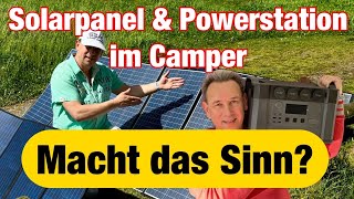 Unser WohnmobilAbenteuer mit faltbaren Solarpanel und Powerstation [upl. by Anahgem]