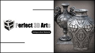 3ds Max Vray Next Antique Silver Metal Material Tamil Tutorial [upl. by Kalil]